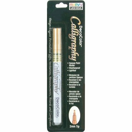 UCHIDA GOLD -CALLIGRAPHY PEN CARD 125C-GLD